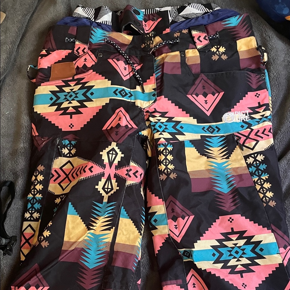 Women's Multicolor Patterned Pants - image 1